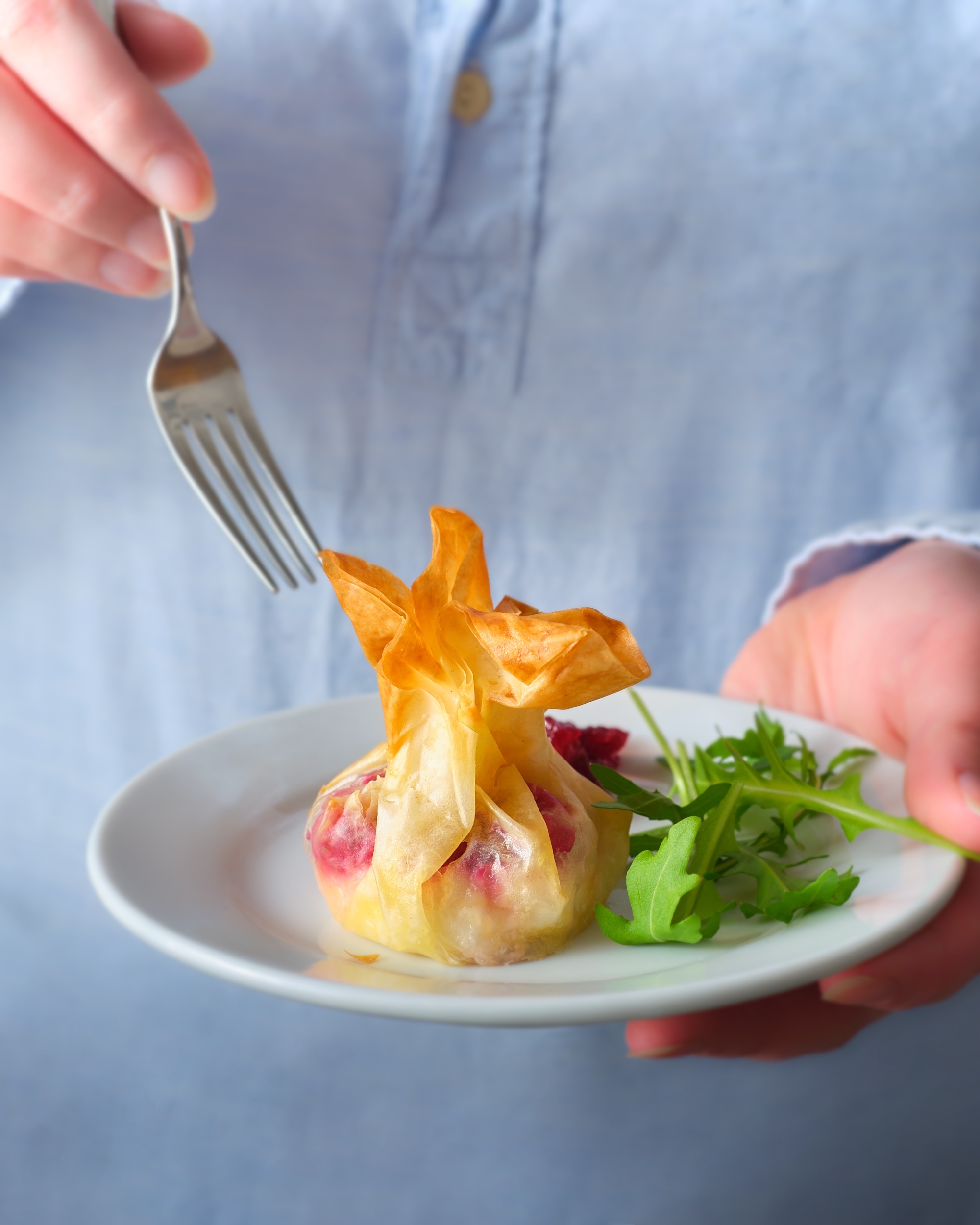 Picture of Cranberry & Goat's Cheese Christmas Parcels