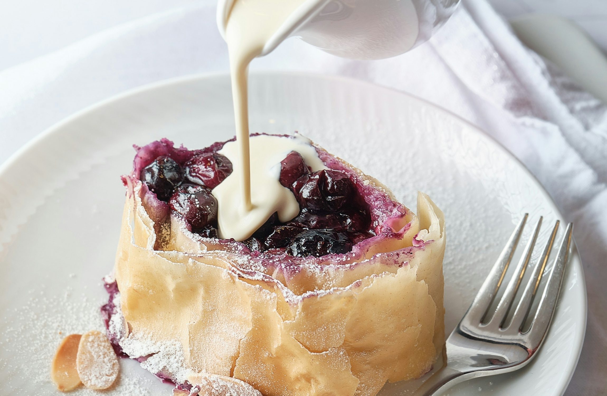 Lavishly Layered Blueberry Strudel