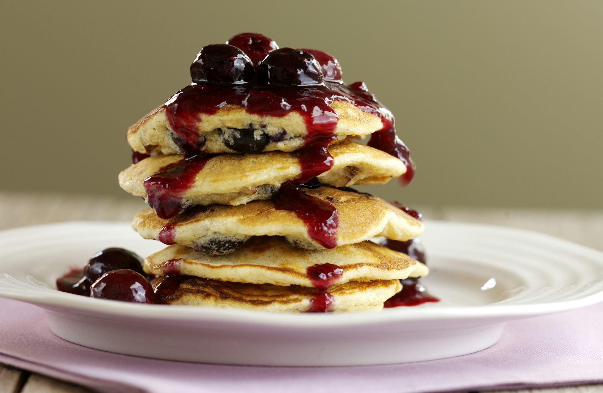 Blueberry, Oat & Pecan Pancakes