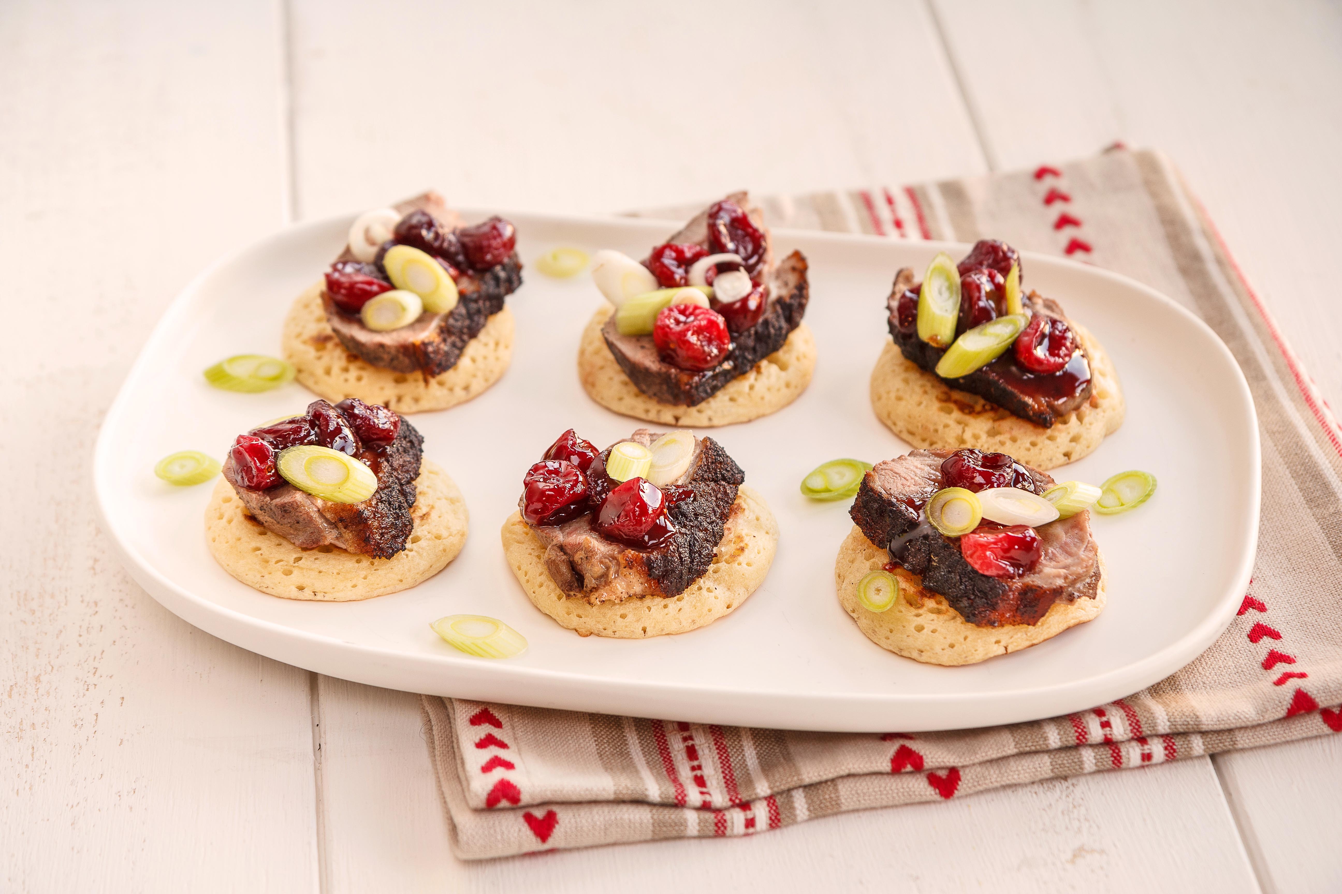 BerryWorld Duck & Cranberry Canapes recipe
