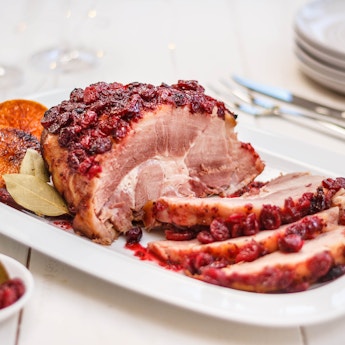 Cranberry Glazed Christmas Ham