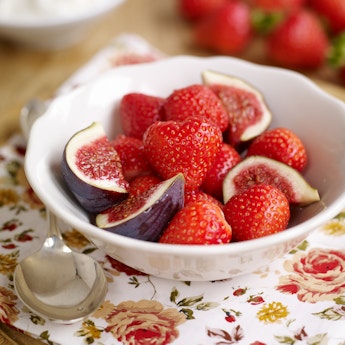 Strawberry, Fig & Rosewater Salad