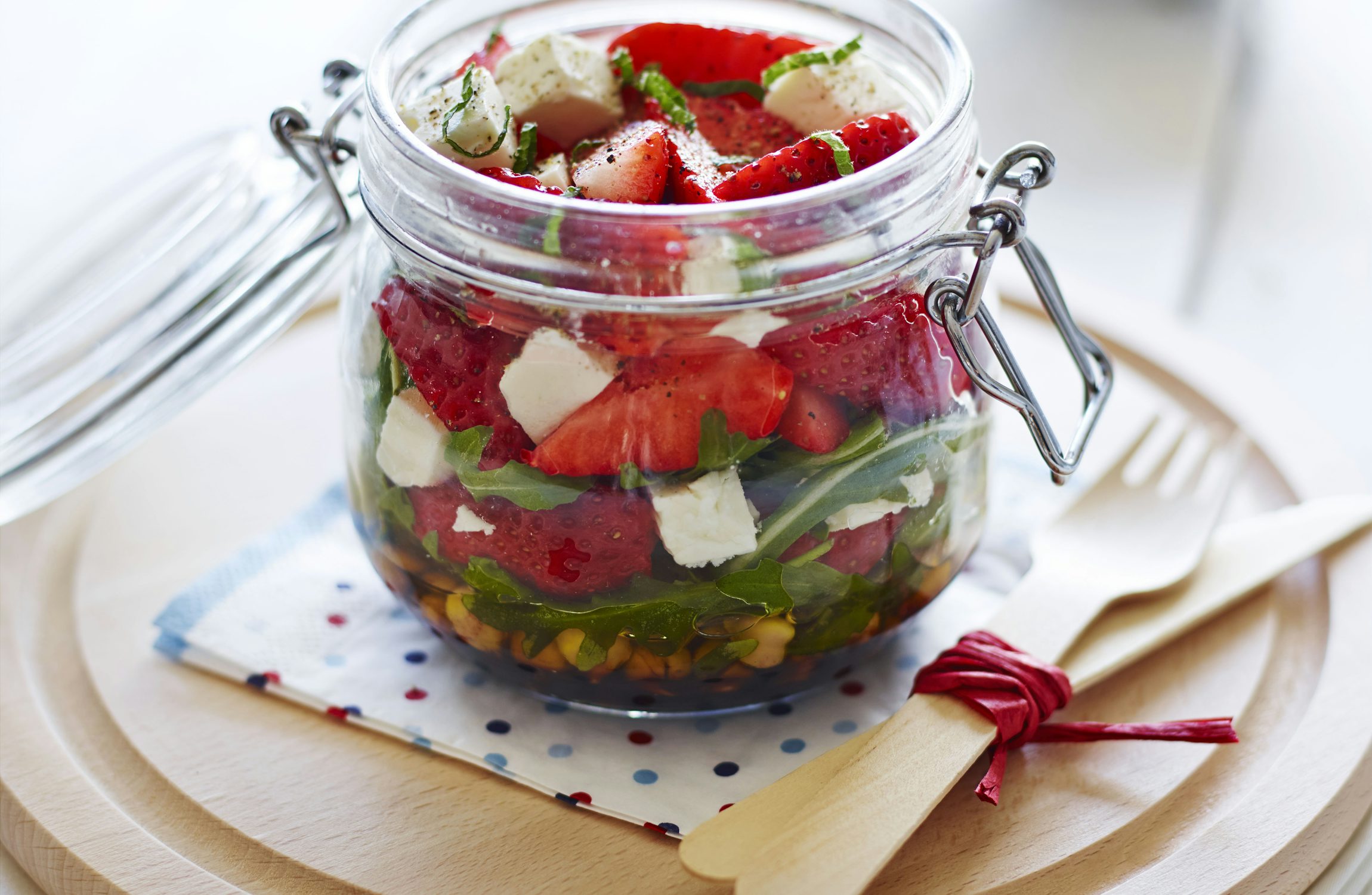 Strawberry Kilner Jar Salad