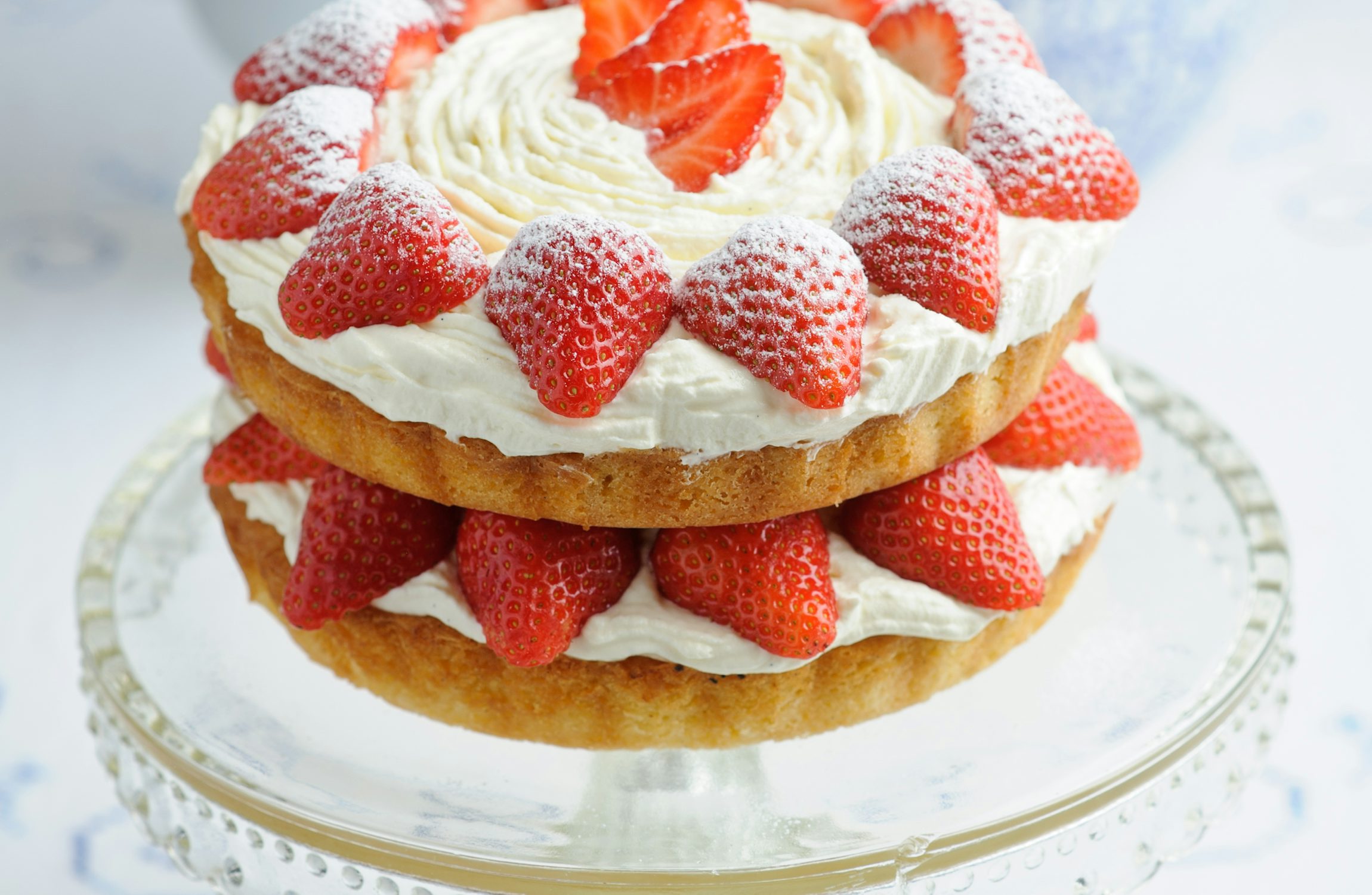Strawberry Cream Victoria Sponge Cake
