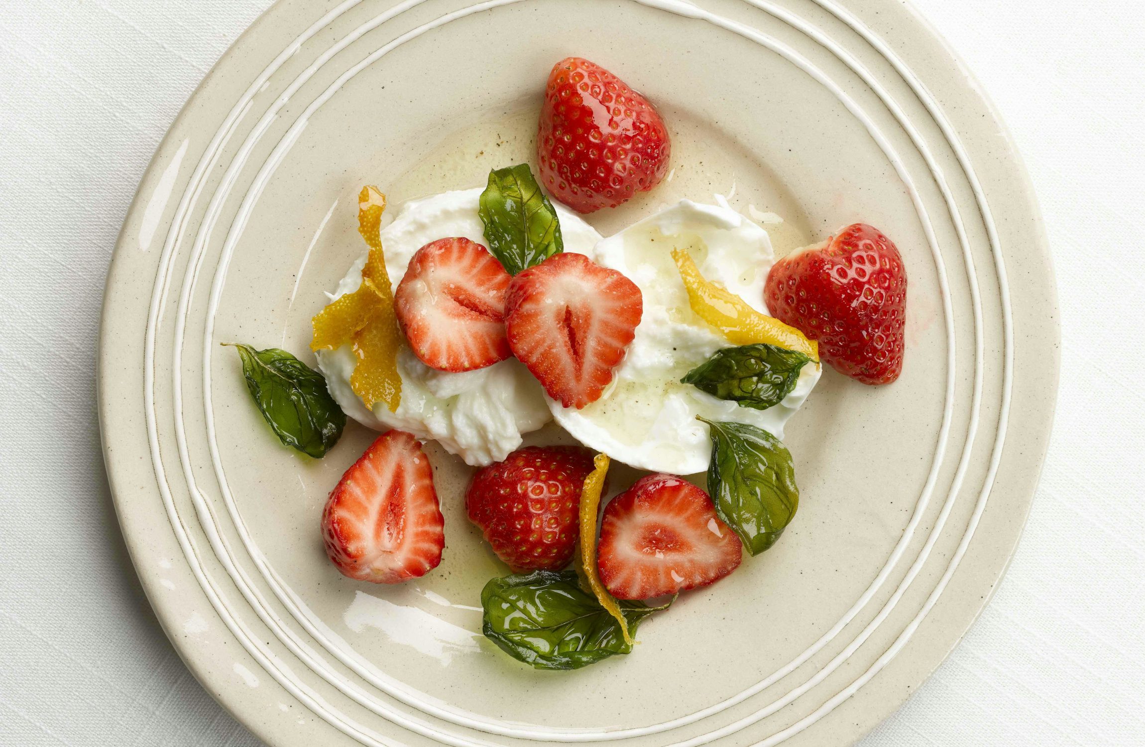 Strawberry, Mozzarella & Basil Salad
