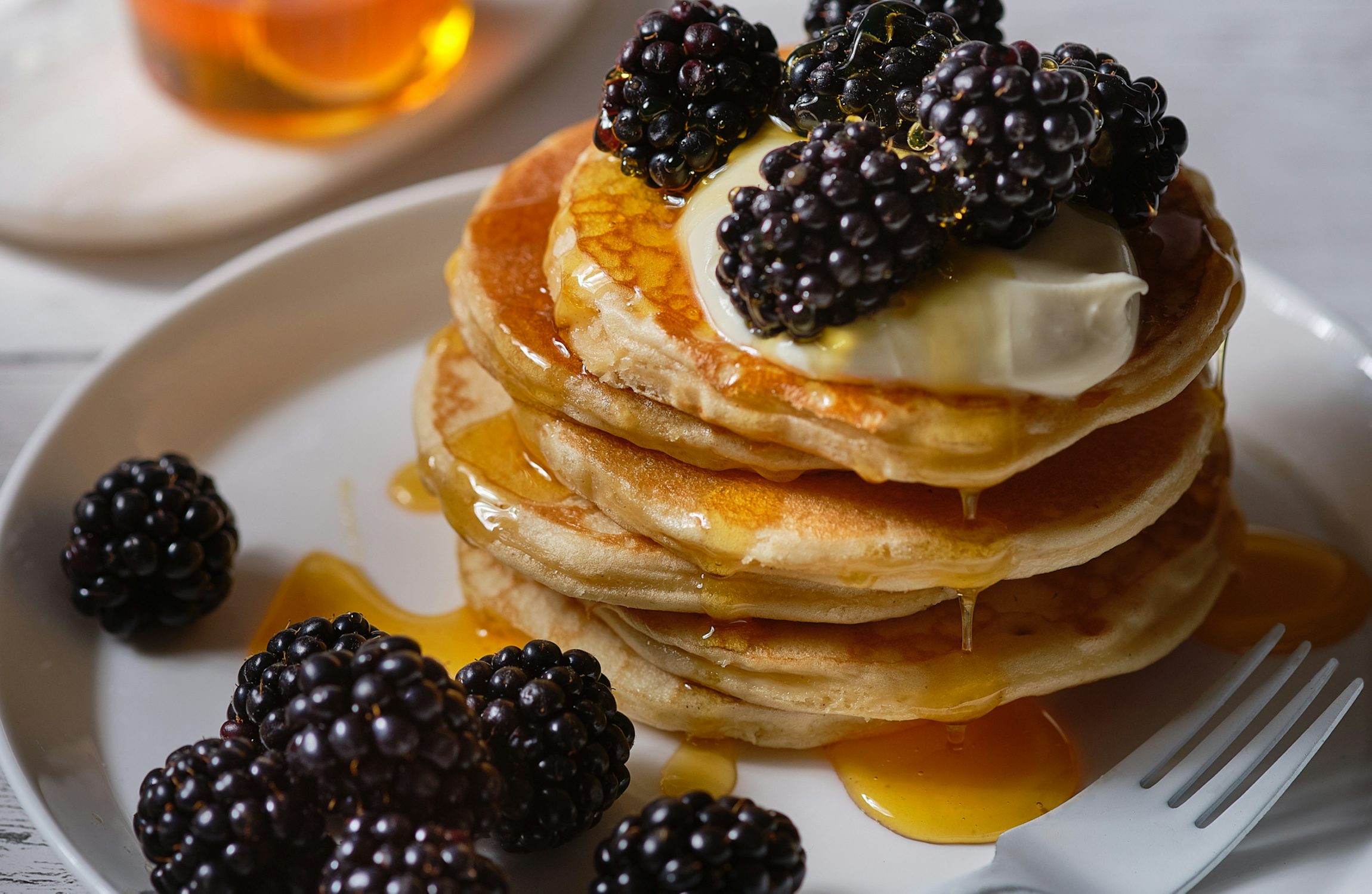 Blackberry Scotch Pancakes