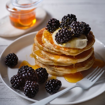 Blackberry Scotch Pancakes