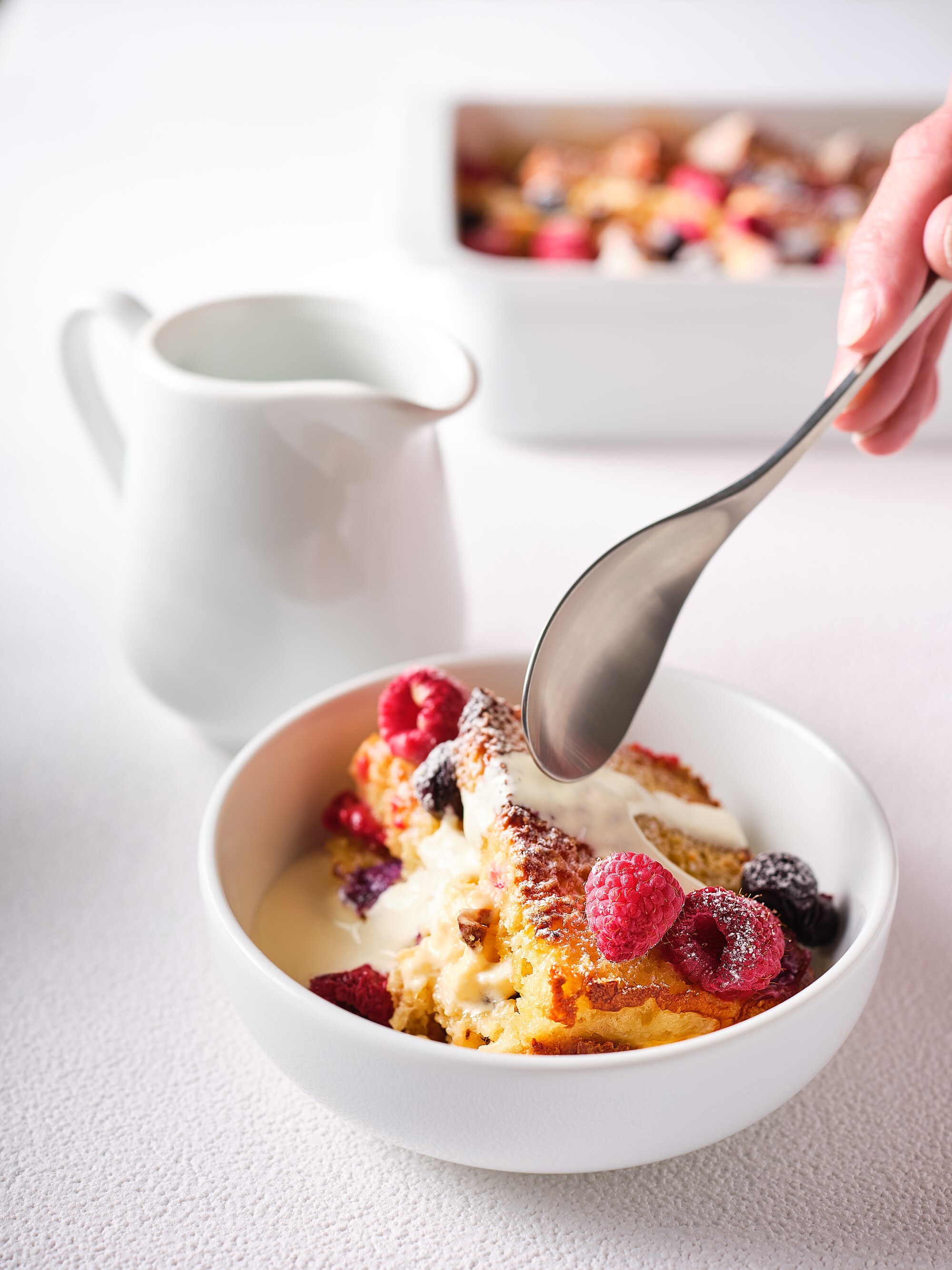 Berry Merry Panettone Pudding