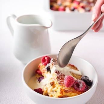 Berry Merry Panettone Pudding