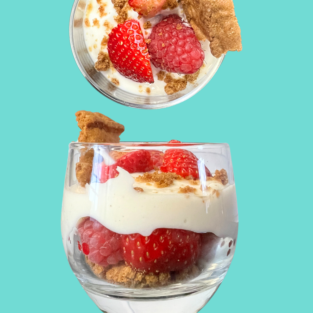 Verrine Fraise Framboise ultra rapide