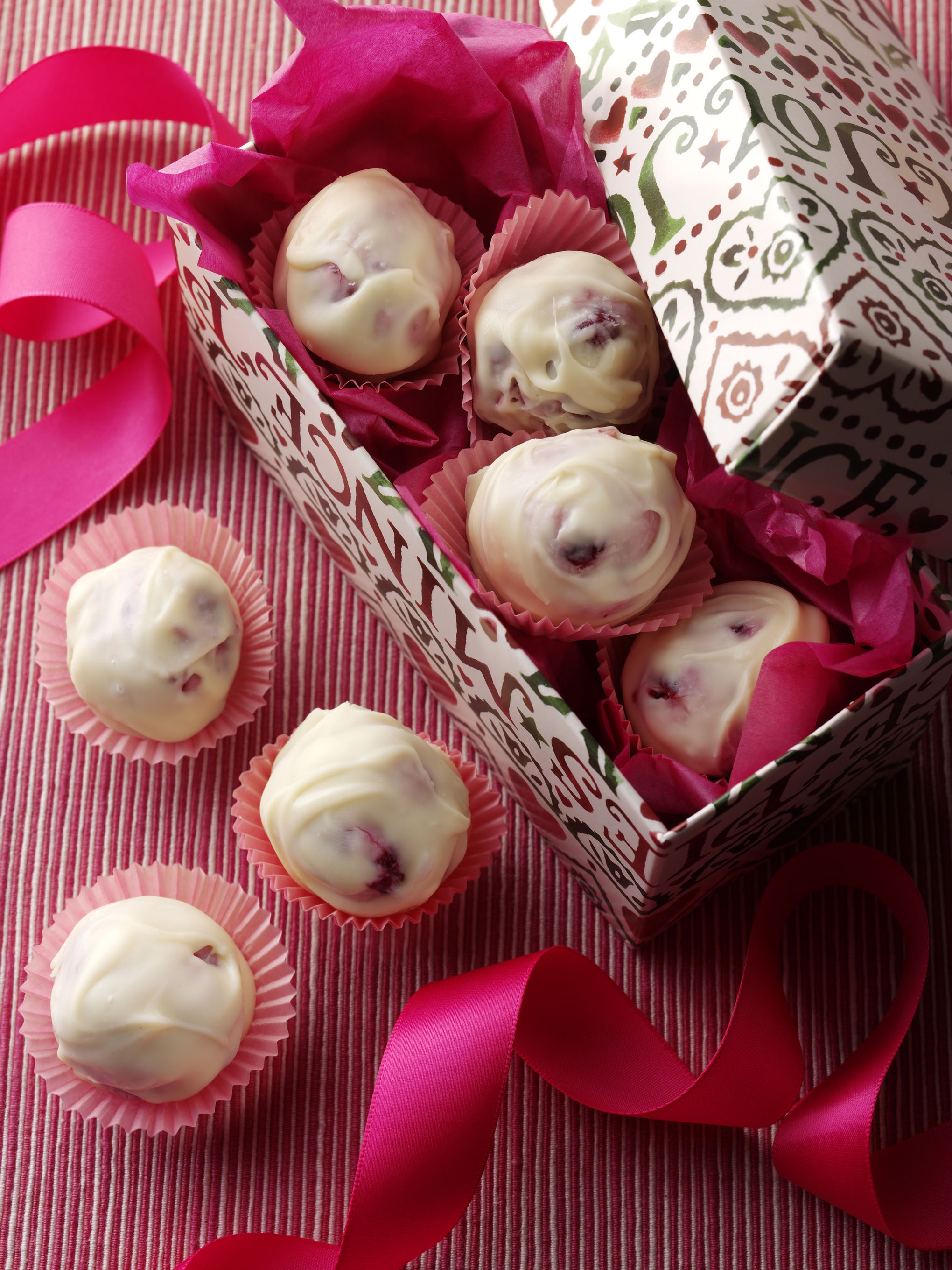 White Chocolate & Cranberry Truffles