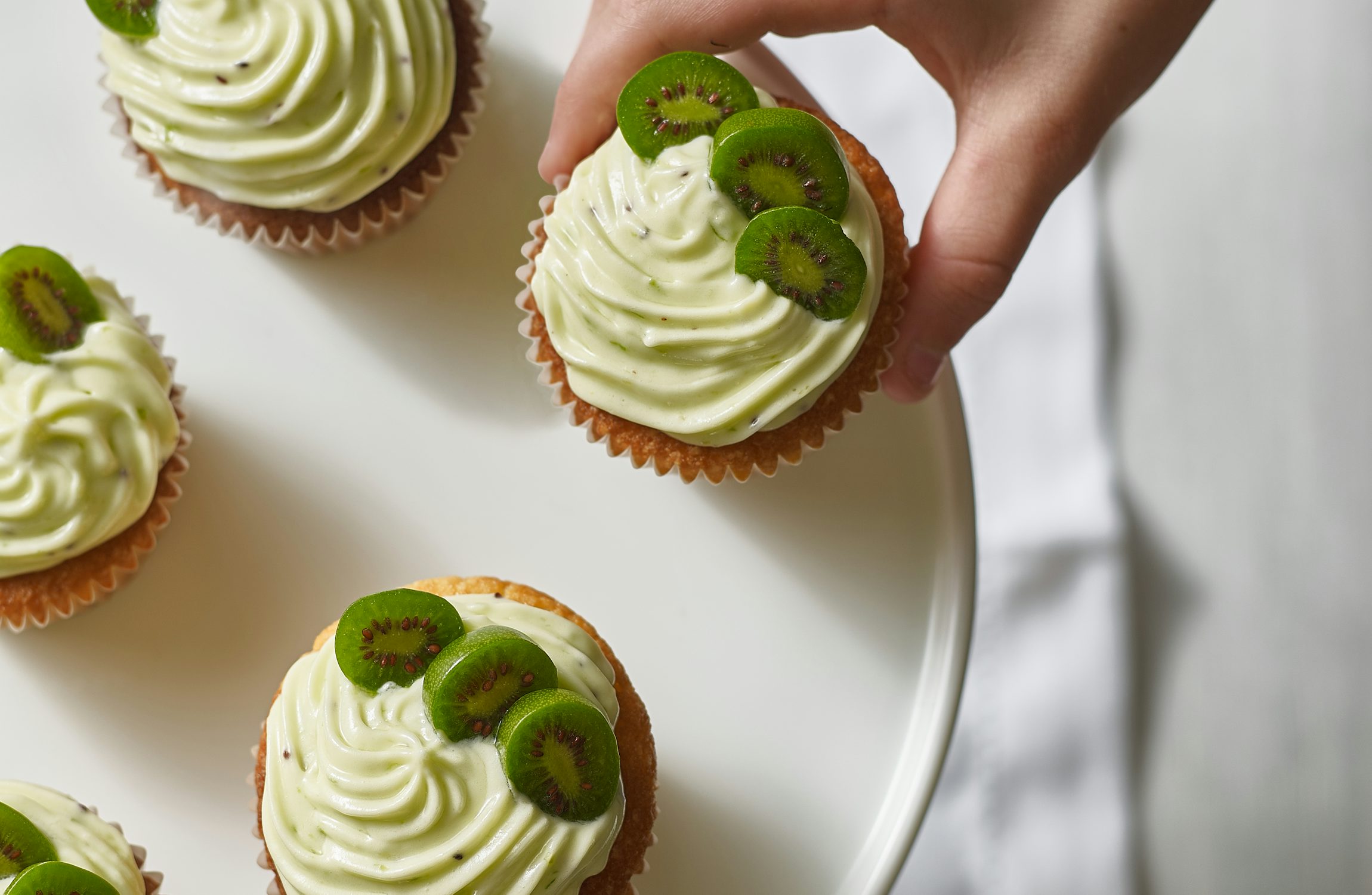 Cute Kiwi Berry Cupcakes