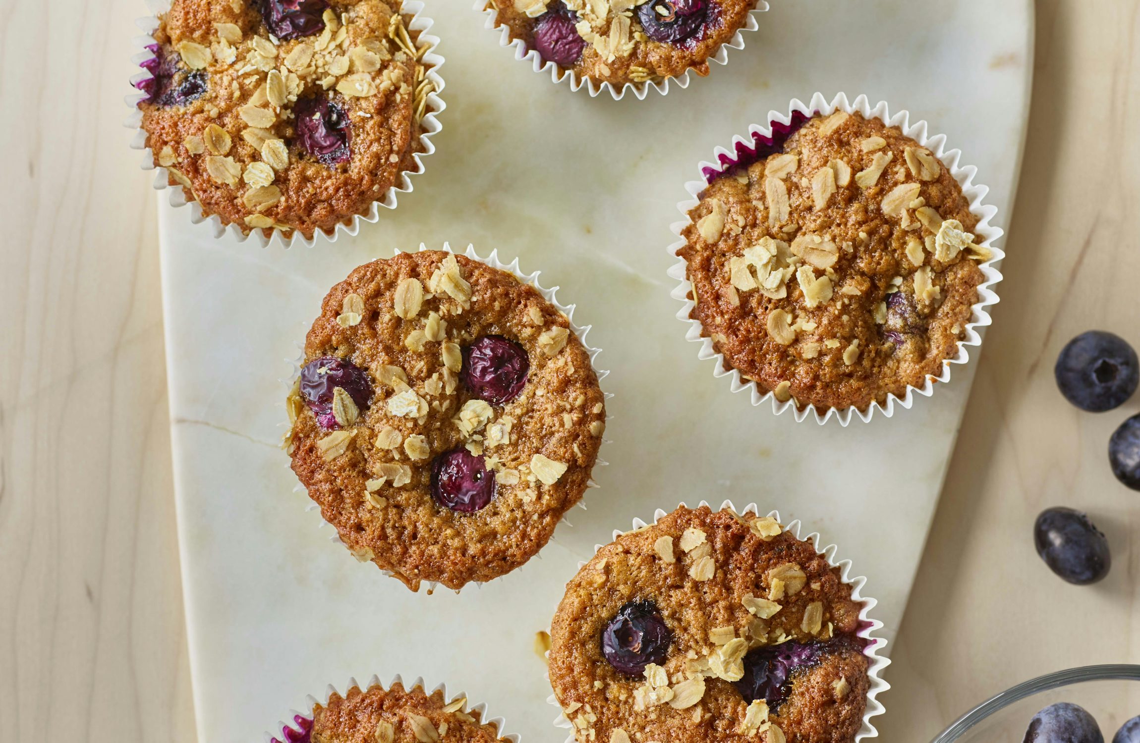 Healthy Top Blueberry Muffins