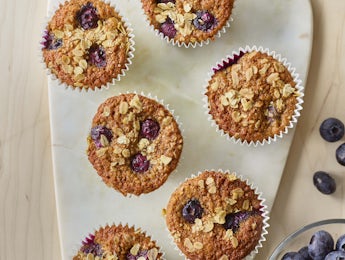 Picture of Healthy Top Blueberry Muffins