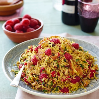 Persian Jewelled Rice with Raspberries, Walnuts & Parsley