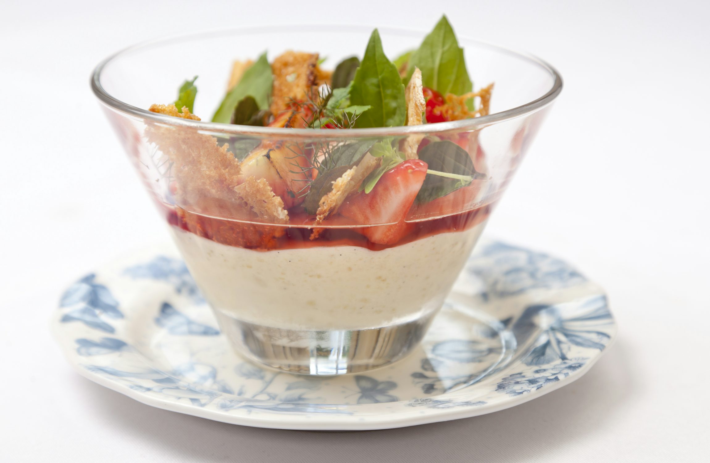 Chilled Rice Pudding & Strawberries