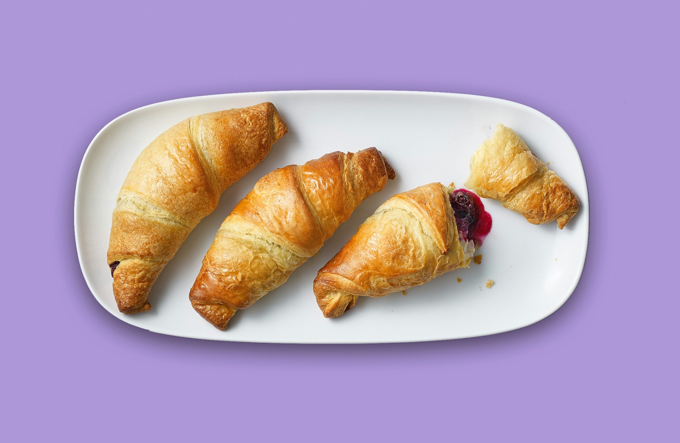 Easy Peasy Lemon (just a squeezy) & Blueberry Croissants