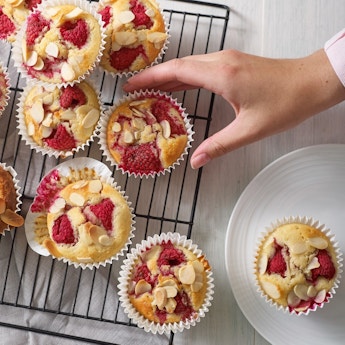 All-Mine Almond Raspberry Muffins