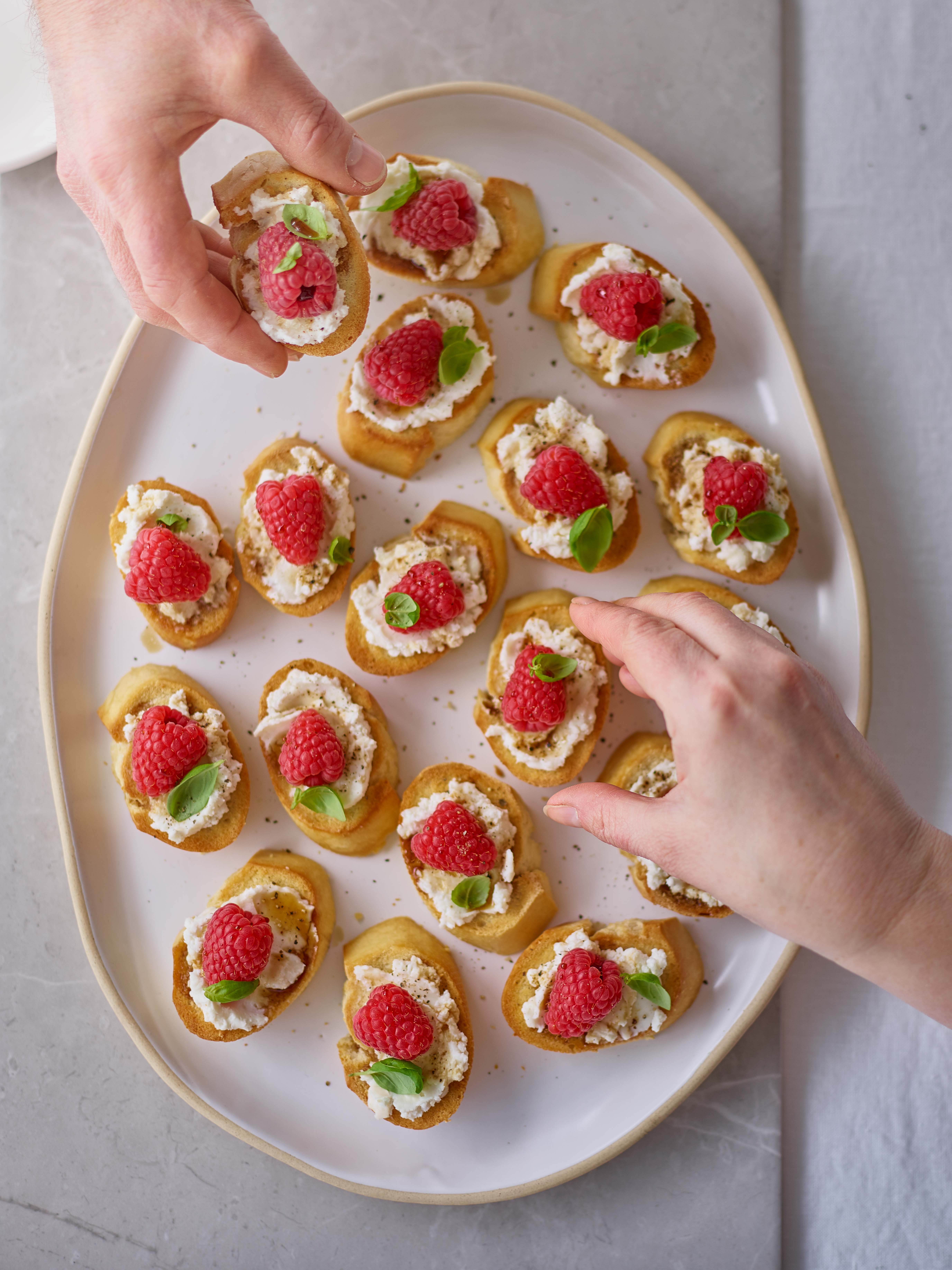 Teeny Weeny Tangy Crostinis recipe BerryWorld
