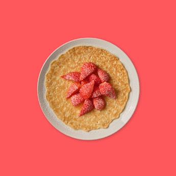 Simple Strawberry Crepes