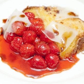 Pain Perdu with Roasted Strawberries