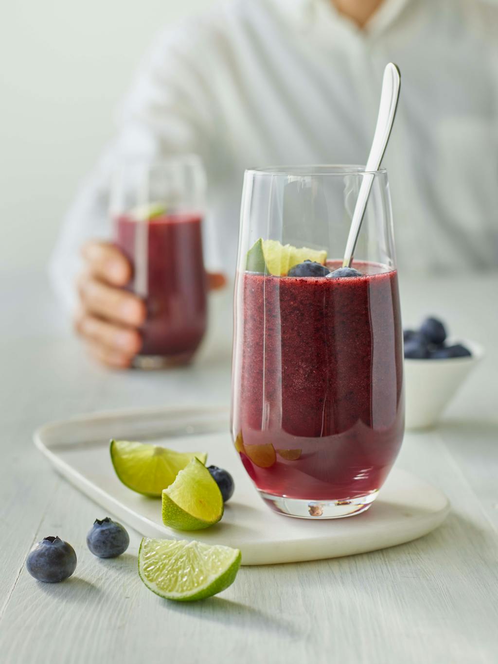 Blueberry lime coconut smoothie interaction WEB