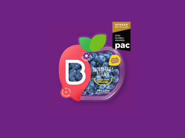 BerryWorld Blueberry Snack Pack awarded Global Packaging Award
